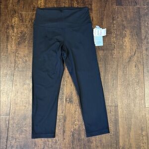 Zella sz small crop black leggings NWT